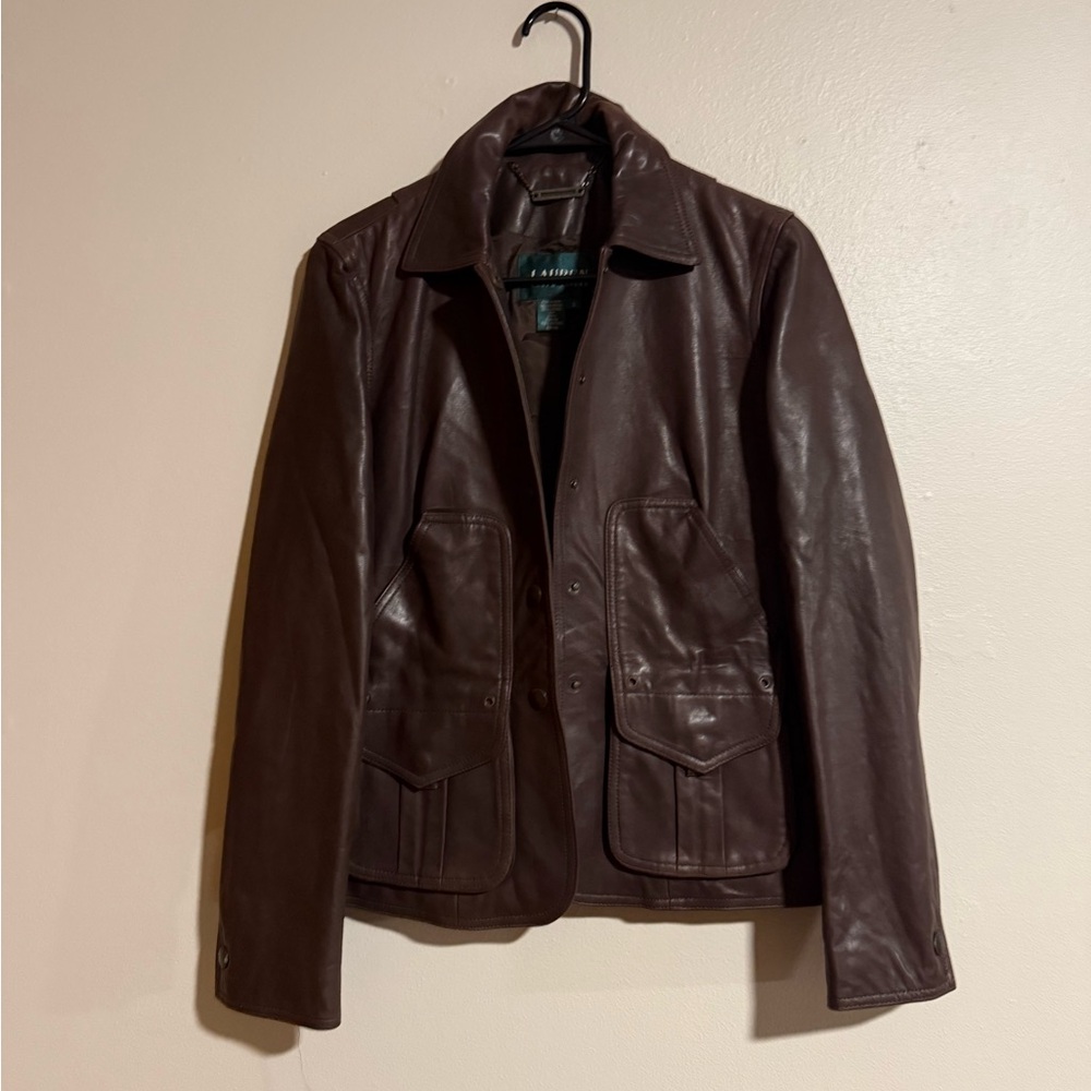 Ralph Lauren Brown Leather Jacket